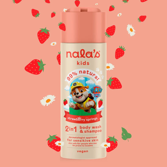 Nala's Kids 2in1 Wash & Shampoo Strawberry Springs 200ml