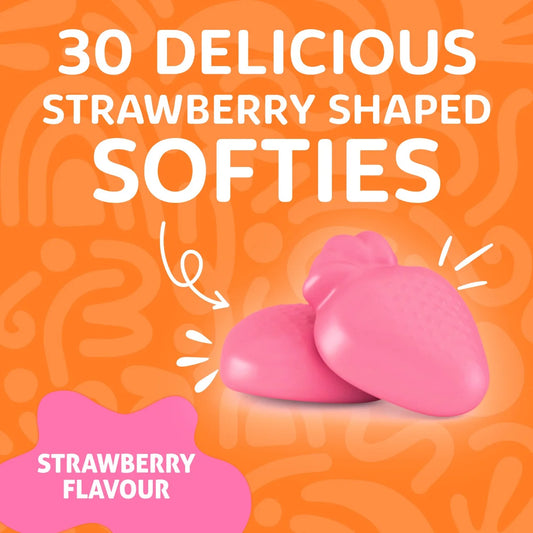 Haliborange Kid's Softies Calcium & Vitamin D Strawberry Gummies 3-12yrs 30 per pack