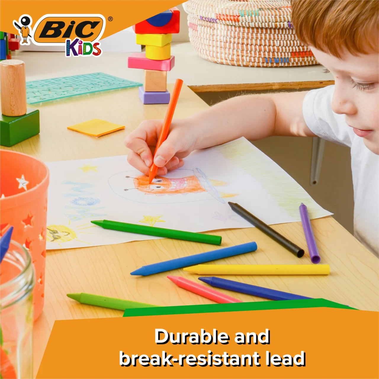 BIC Kids Plastidecor Crayons Wallet of 12