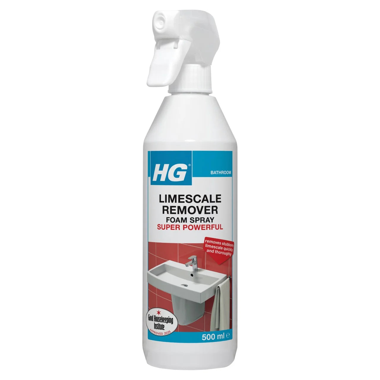 HG Limescale Remover Foam Spray Super Powerful 500ml