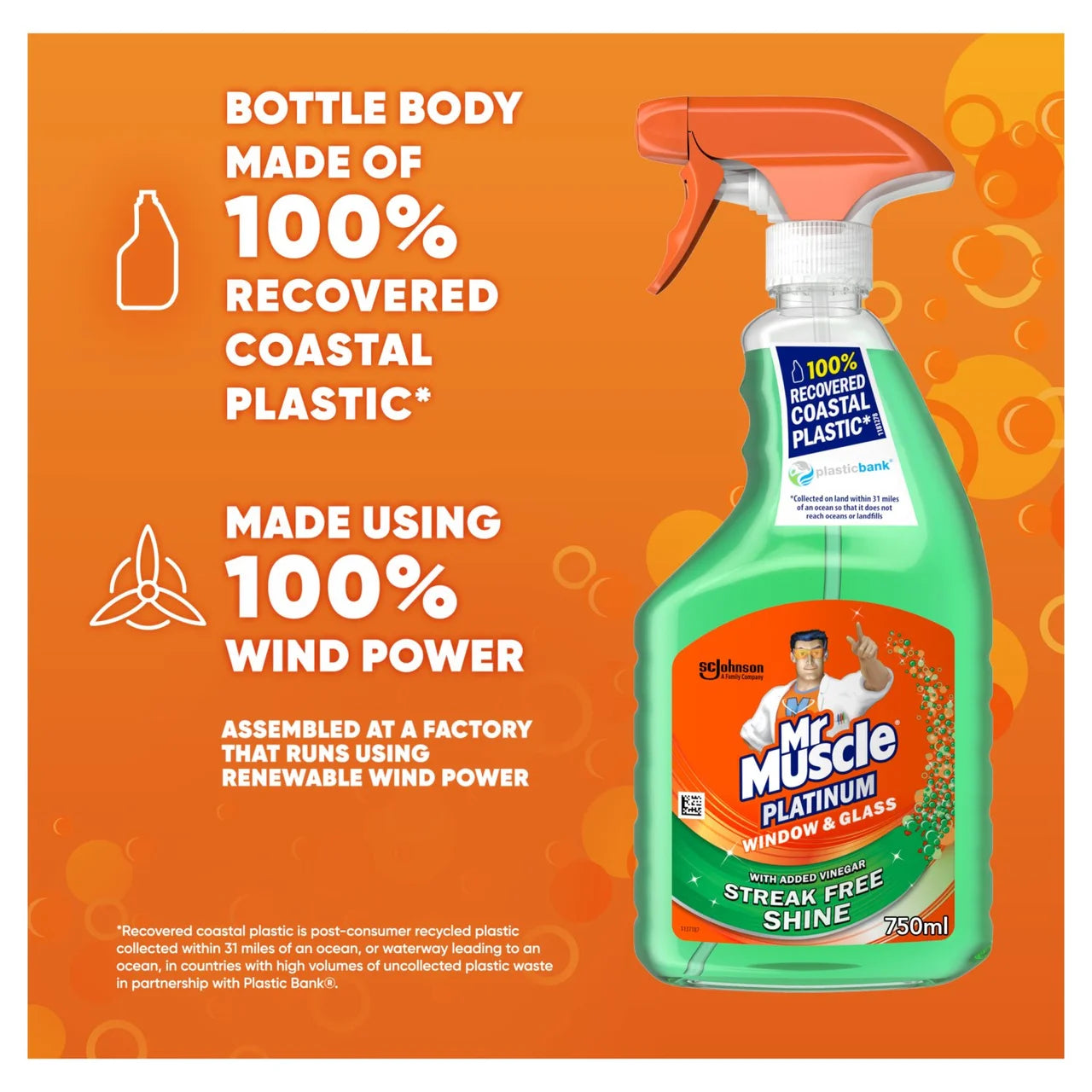 Mr Muscle Platinum Window & Glass Spray 750ml
