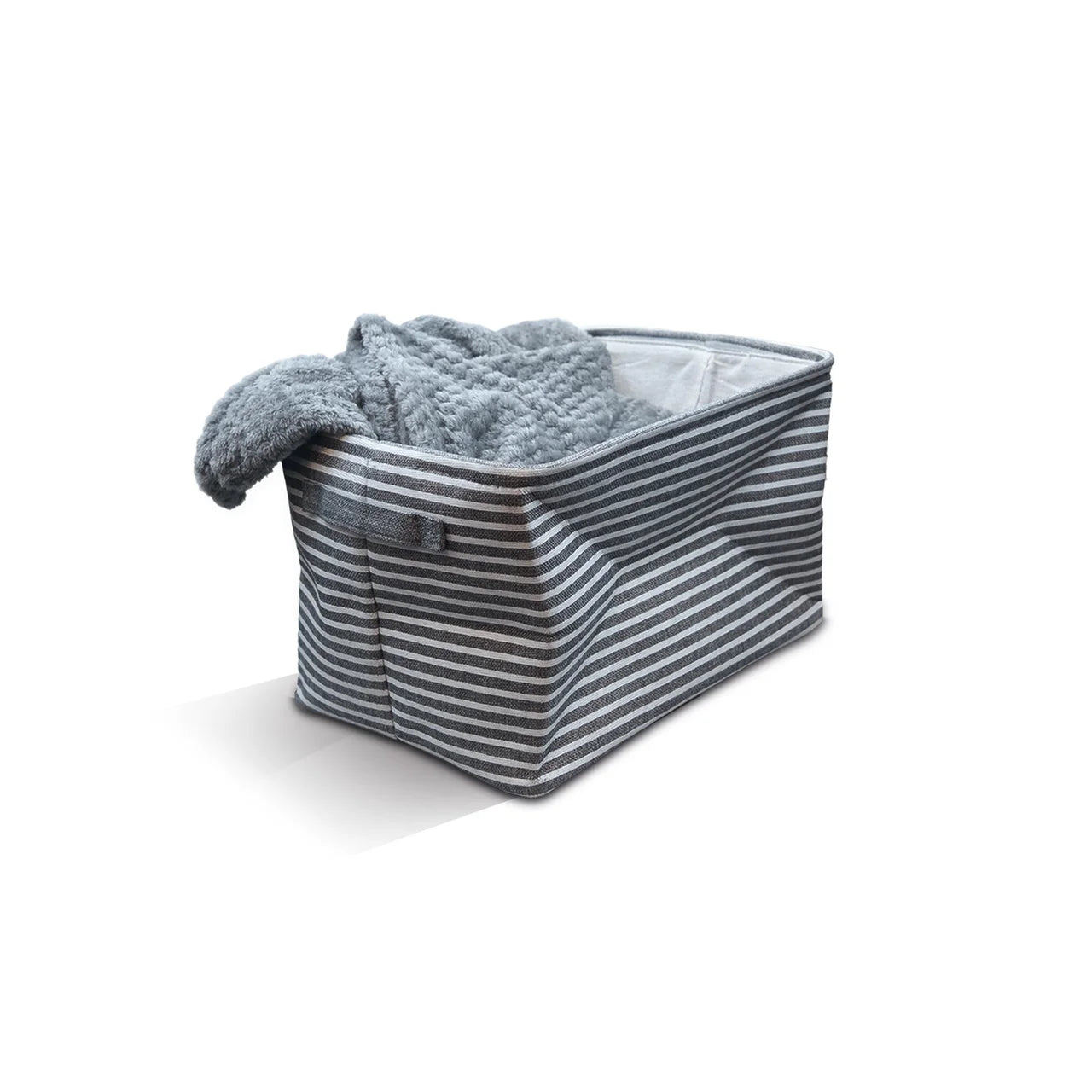Collapsible Fabric Storage Bin with Handles