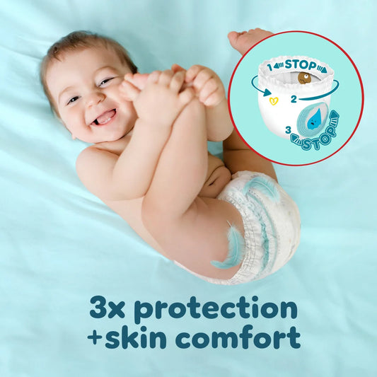 Pampers Premium Protection Nappy Pants, Size 7 Jumbo 40 per Pack