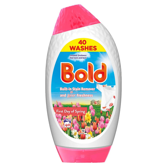Bold 2In1 Washing Liquid Gel Pink Blossom 40 Washes 1320ml