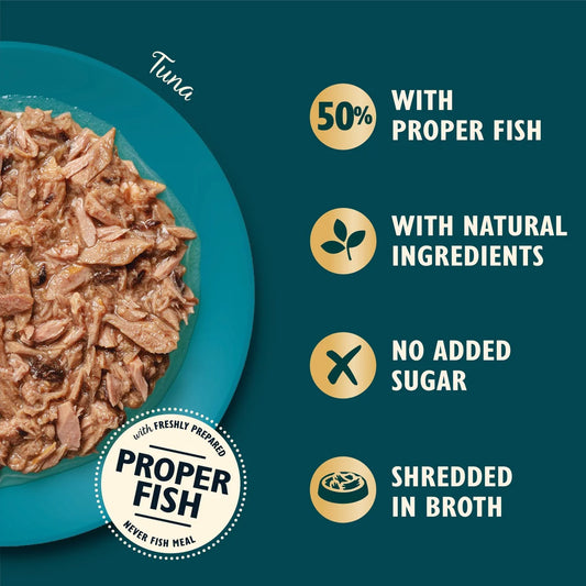 Lily's Kitchen Cat Shredded Fillets Tuna in Broth 70g