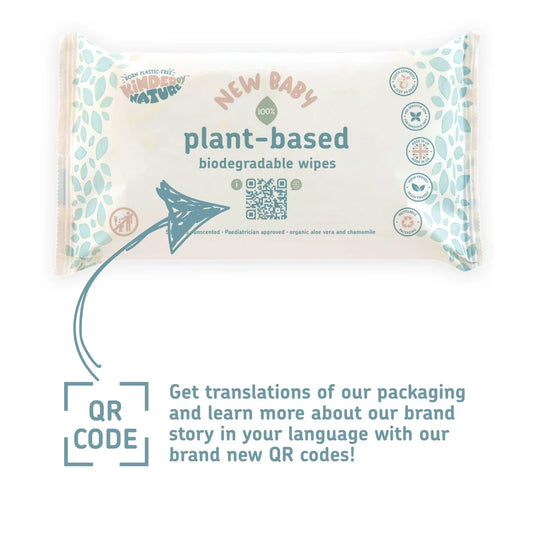 Kinder by Nature Plant-Based Wipes 8 x 56 per pack