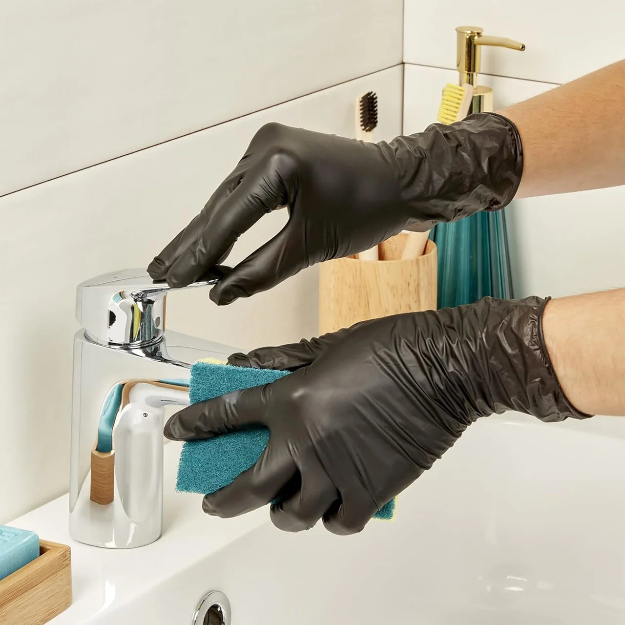 Spontex Handy Tough Disposable Gloves Latex Free 20 per pack