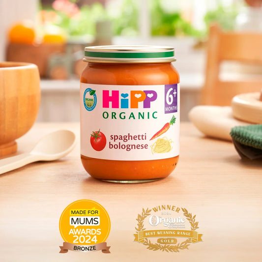 HiPP Organic Spaghetti Bolognese Baby Food Jar 6+ Months 125g