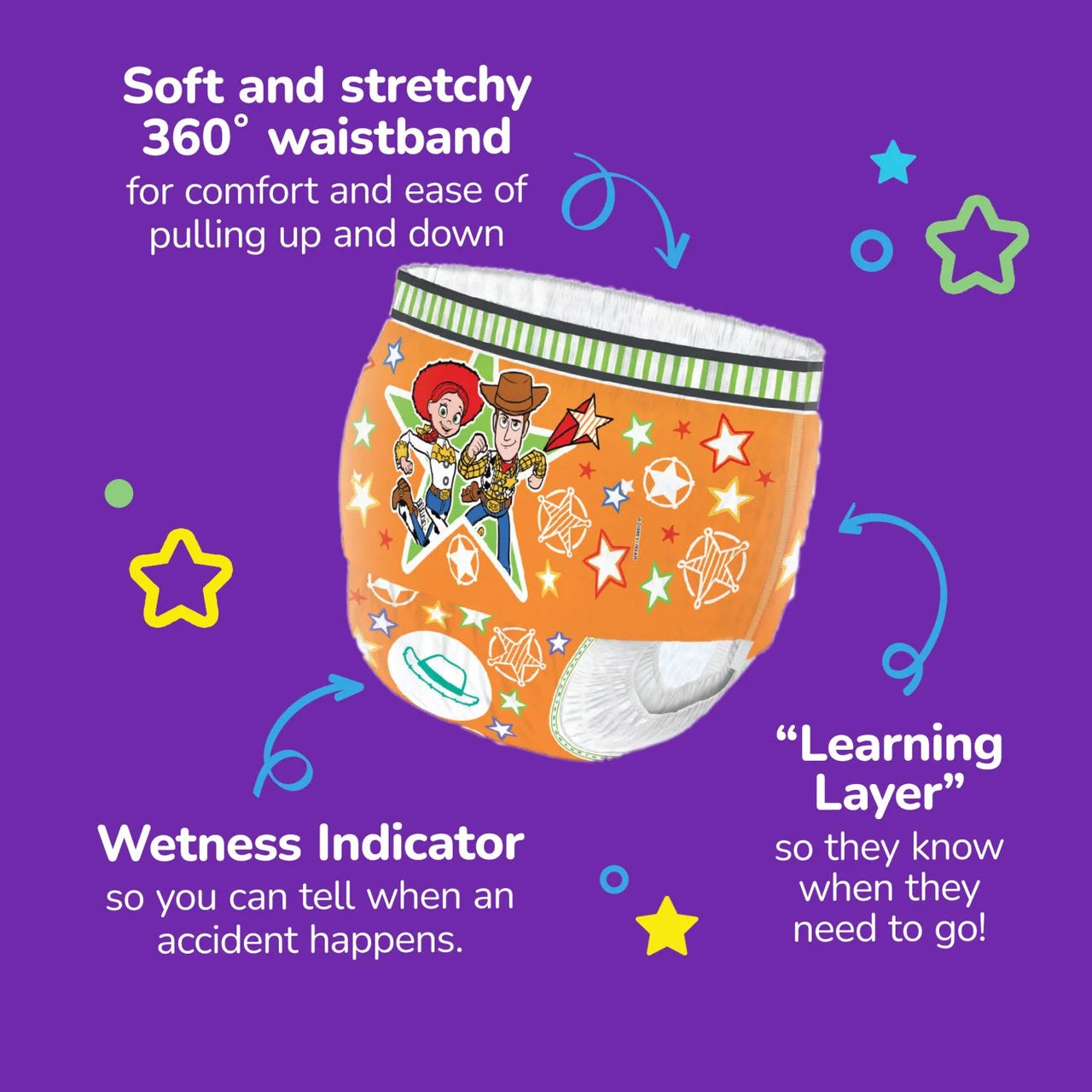 Huggies Pull Ups Day Time Unisex Training Nappy Pants -Size 6 MEGA 36 Pants