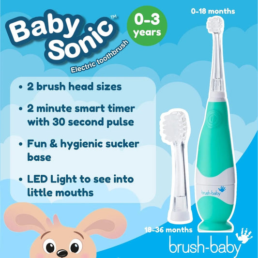 Brush-Baby BabySonic Electric Toothbrush, 0-3 Yrs