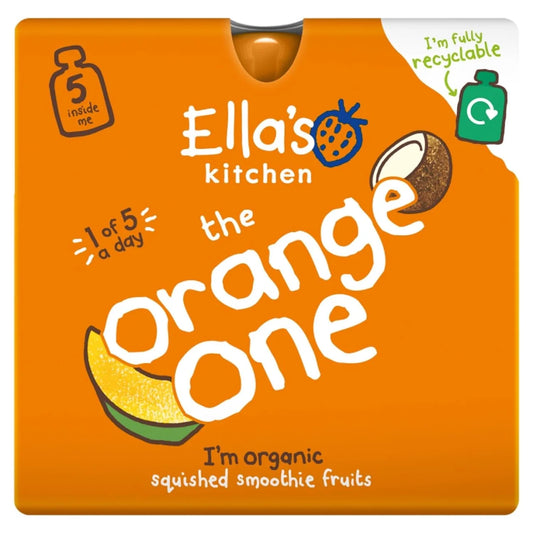 Ella's Kitchen The Orange One Smoothie Pouch Multipack 6+ Months 5 x 90g