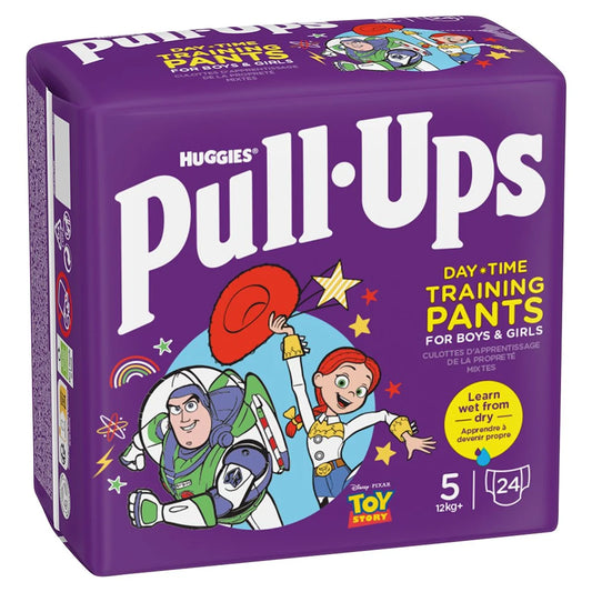 Huggies Pull-Ups Day Time Unisex Nappy Pants - Size 5 - 24 Pants