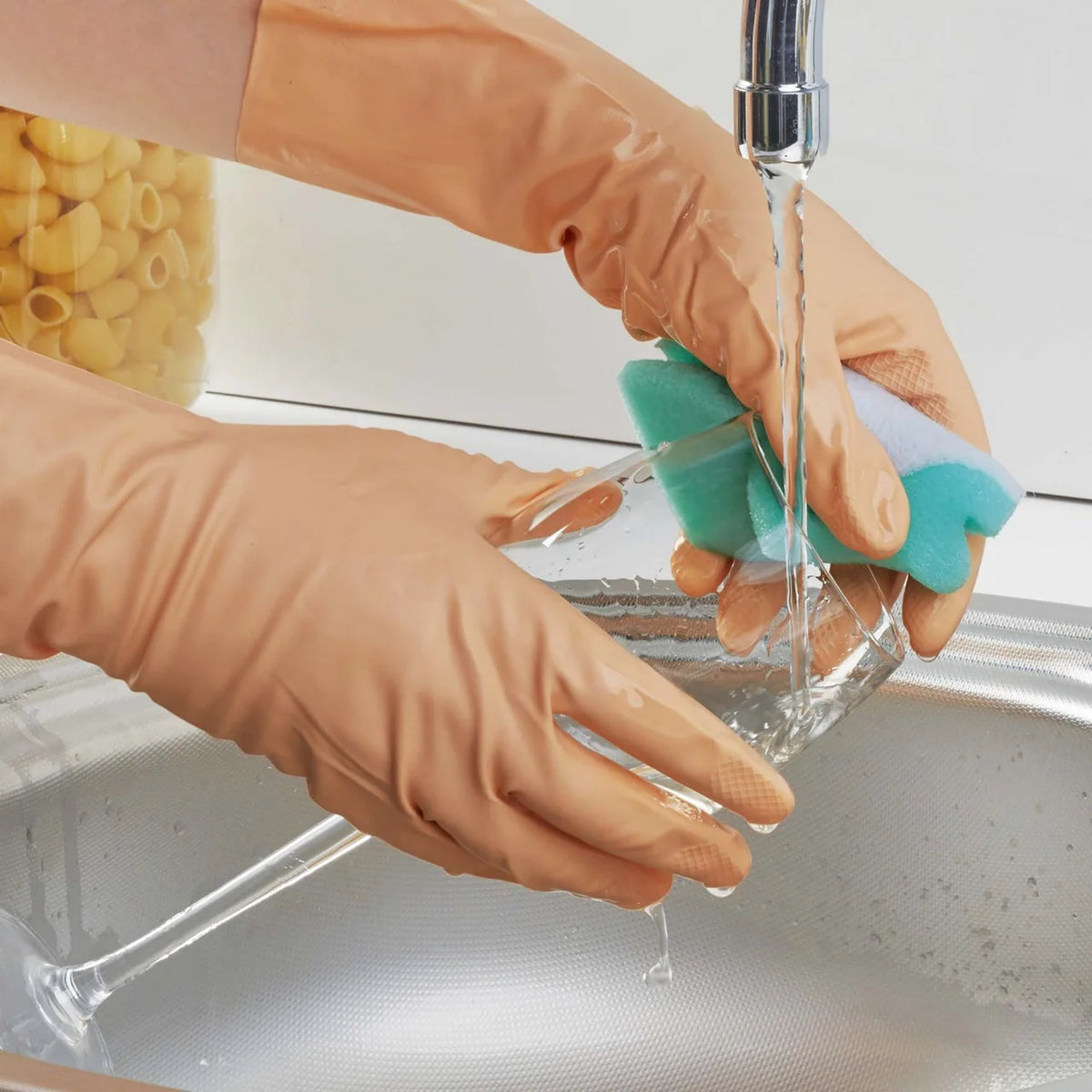Spontex Washups - Long Lasting Non-Scratch Washing Up Sponge Scourers 4 per pack