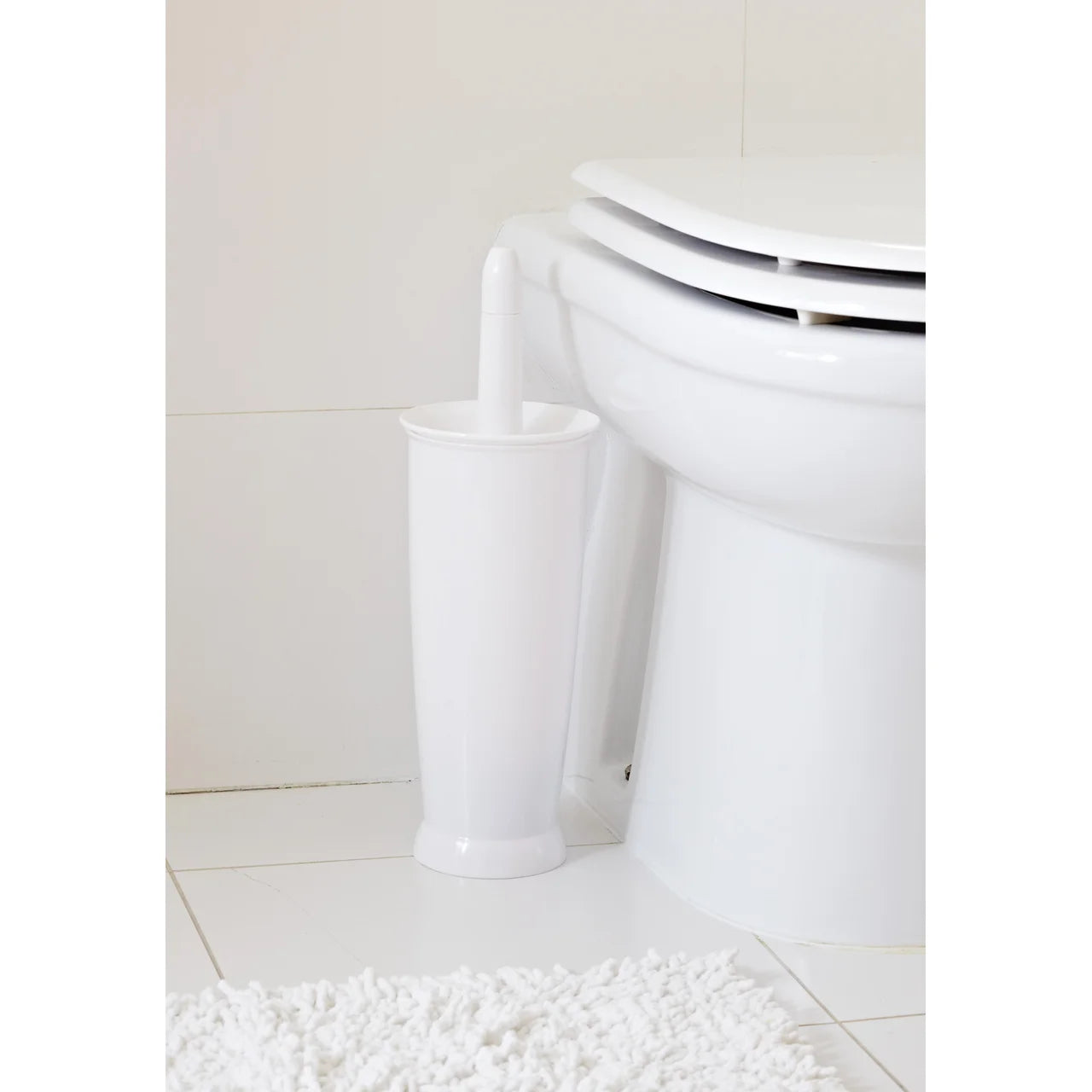 Addis Closed Toilet Brush Set, White