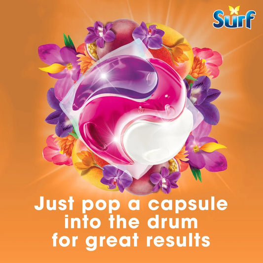 Surf Passion Bloom 3 in 1 Laundry Washing Detergent Capsules 51 Washes