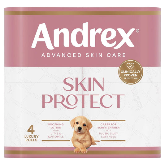 Andrex Skin Protect Toilet Roll 4 per pack