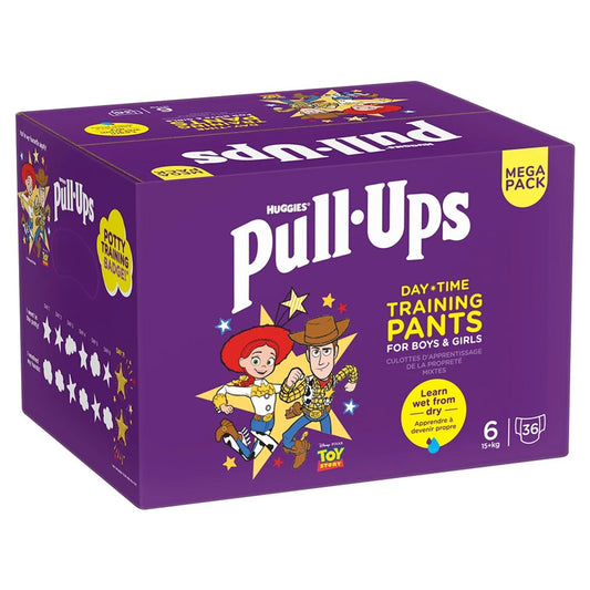 Huggies Pull Ups Day Time Unisex Training Nappy Pants -Size 6 MEGA 36 Pants