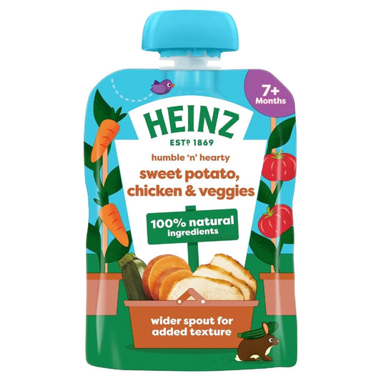 Heinz Sweet Potato, Chicken & Veggies Pouch Baby Food 7+ Months 130g