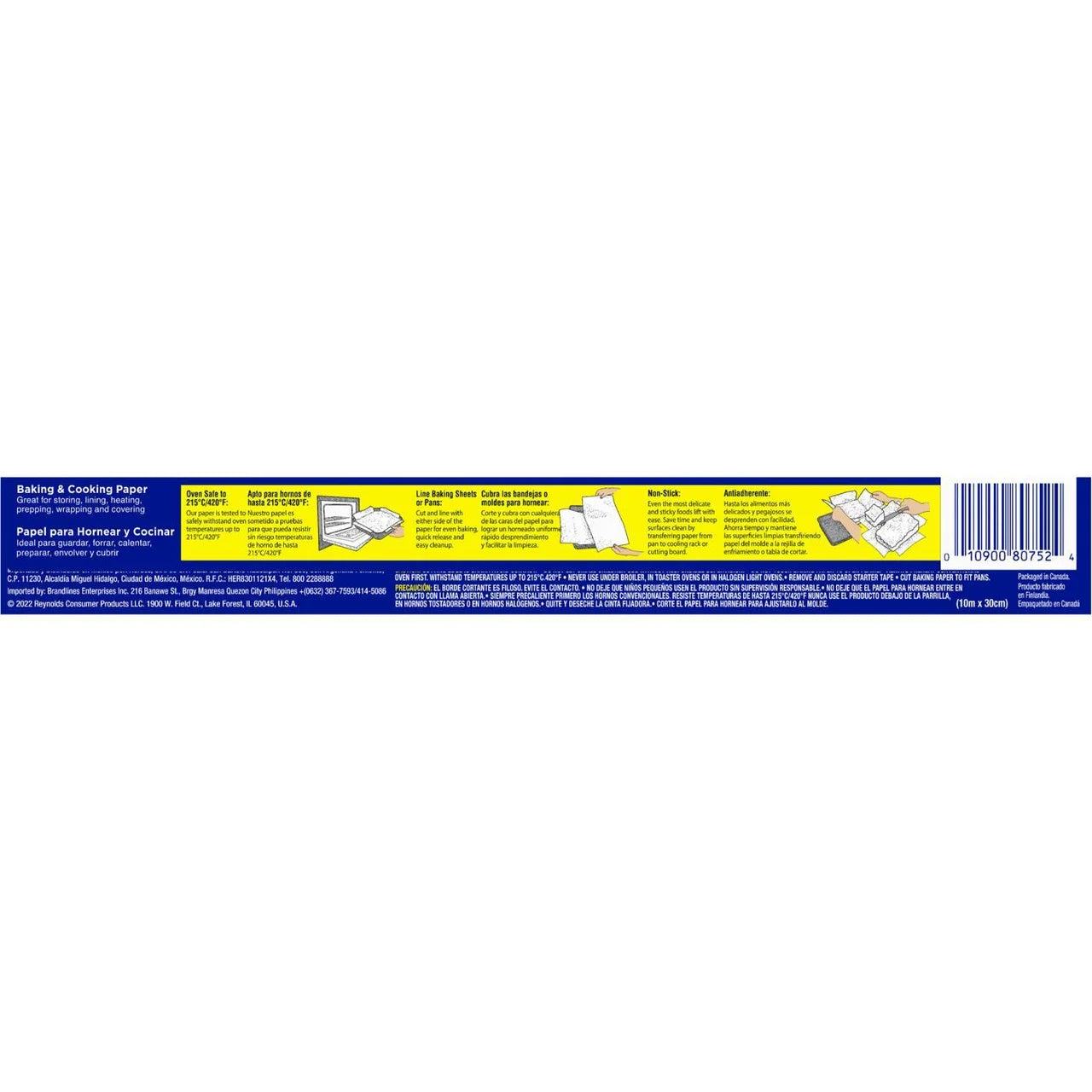 Reynolds Baking and Cooking Paper Dual Sided and Non Stick 10m