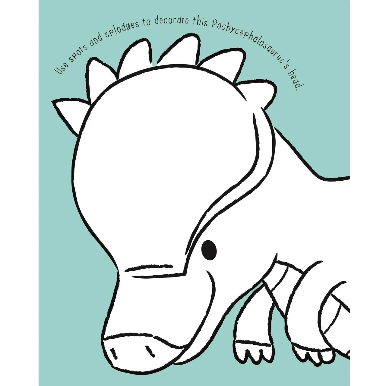 Dinosaur Sponge Art