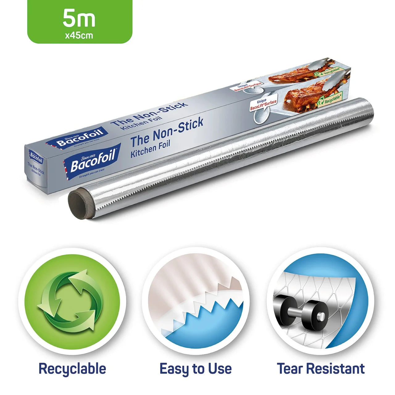 Bacofoil Extra Wide Non-Stick Foil Large 5m