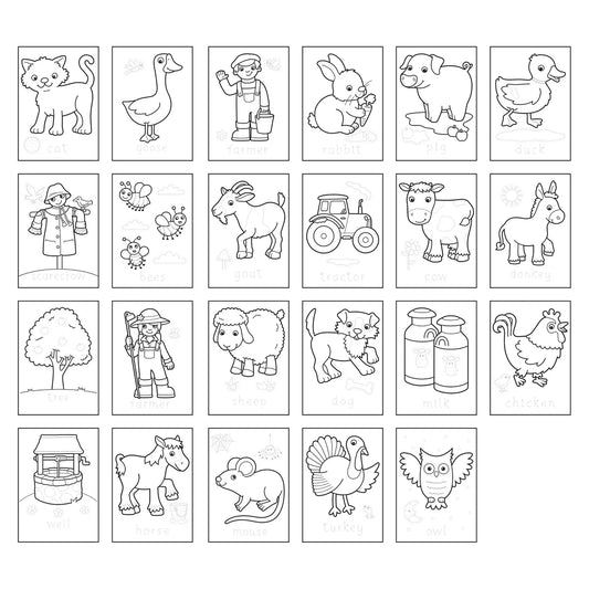 Orchard Toys Farmyard Sticker Colouring Book