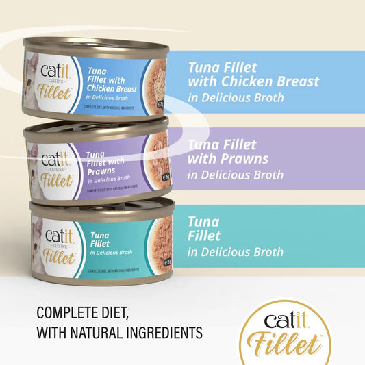 Catit Tuna Fillet Variety Pack 12 x 75g