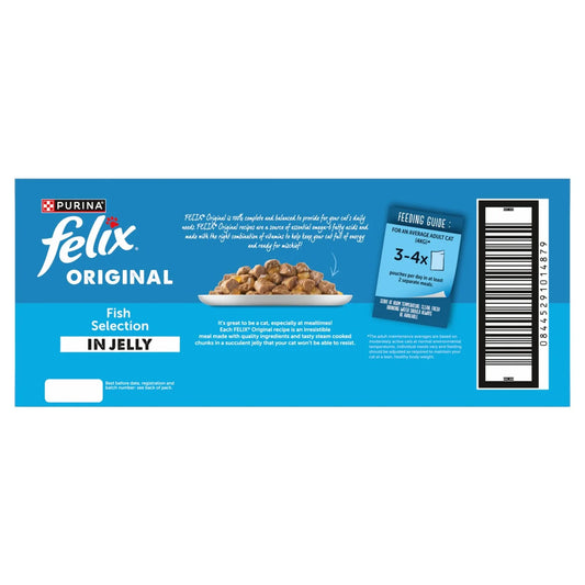Felix Original Fish Selection in Jelly Wet Cat Food 40 x 85g