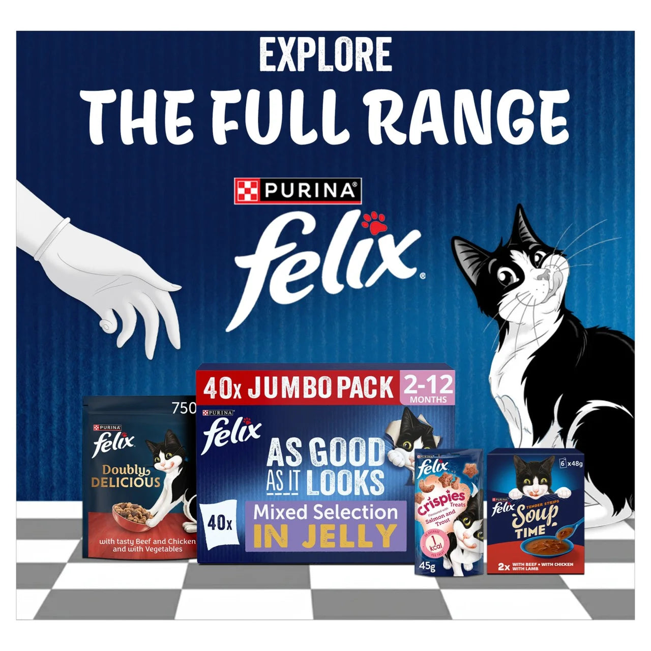 Felix As Good As it Looks Kitten Mixed in Jelly Wet Cat Food 40 x 85g