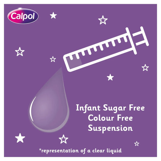 Calpol Infant Sugar Free & Colour Free Oral Suspension Strawberry 2+ Months 100ml