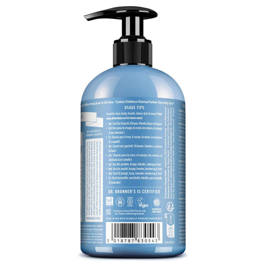 Dr. Bronner's Unscented Organic Baby Pump Soap 355ml