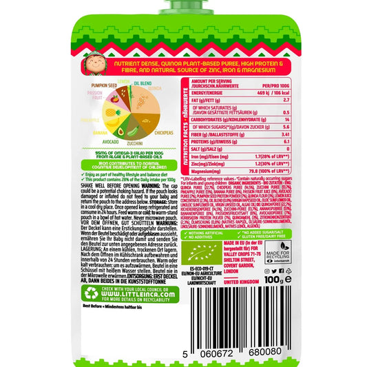 Little Inca Quinoa Hummus Baby Food Pouch 8 months+