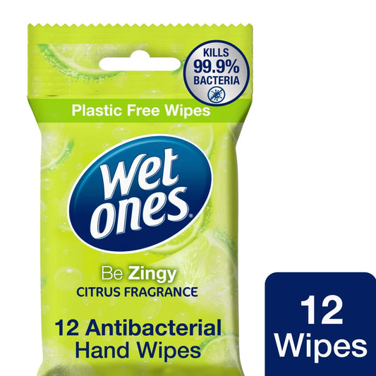 Wet Ones Be Zingy Biodegradable Antibacterial wipes