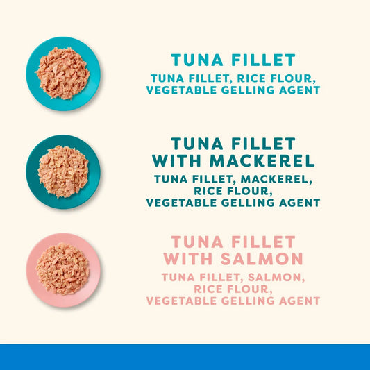 Applaws Natural Wet Cat Food Tuna Fillet Multipack Pouches in Jelly 12 x 70g