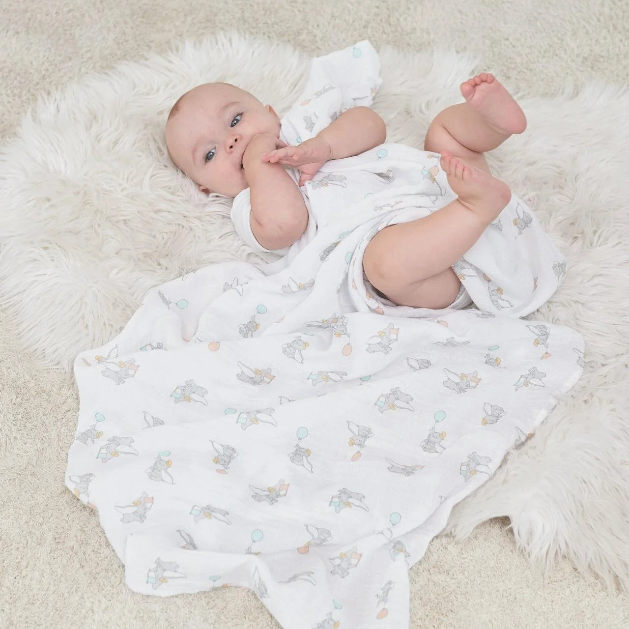 Aden + Anais Muslin Swaddle Blankets Dumbo 4 per pack