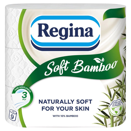 Regina Soft Bamboo Toilet Roll 9 Roll