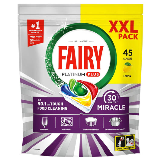 Fairy 30 Minute Miracle Dishwasher Tablets 45ct