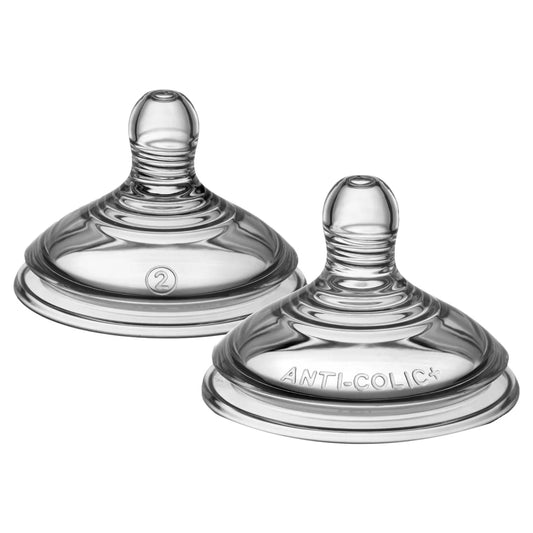 Tommee Tippee Advanced Anti Colic Medium Flow Teats 2 per pack