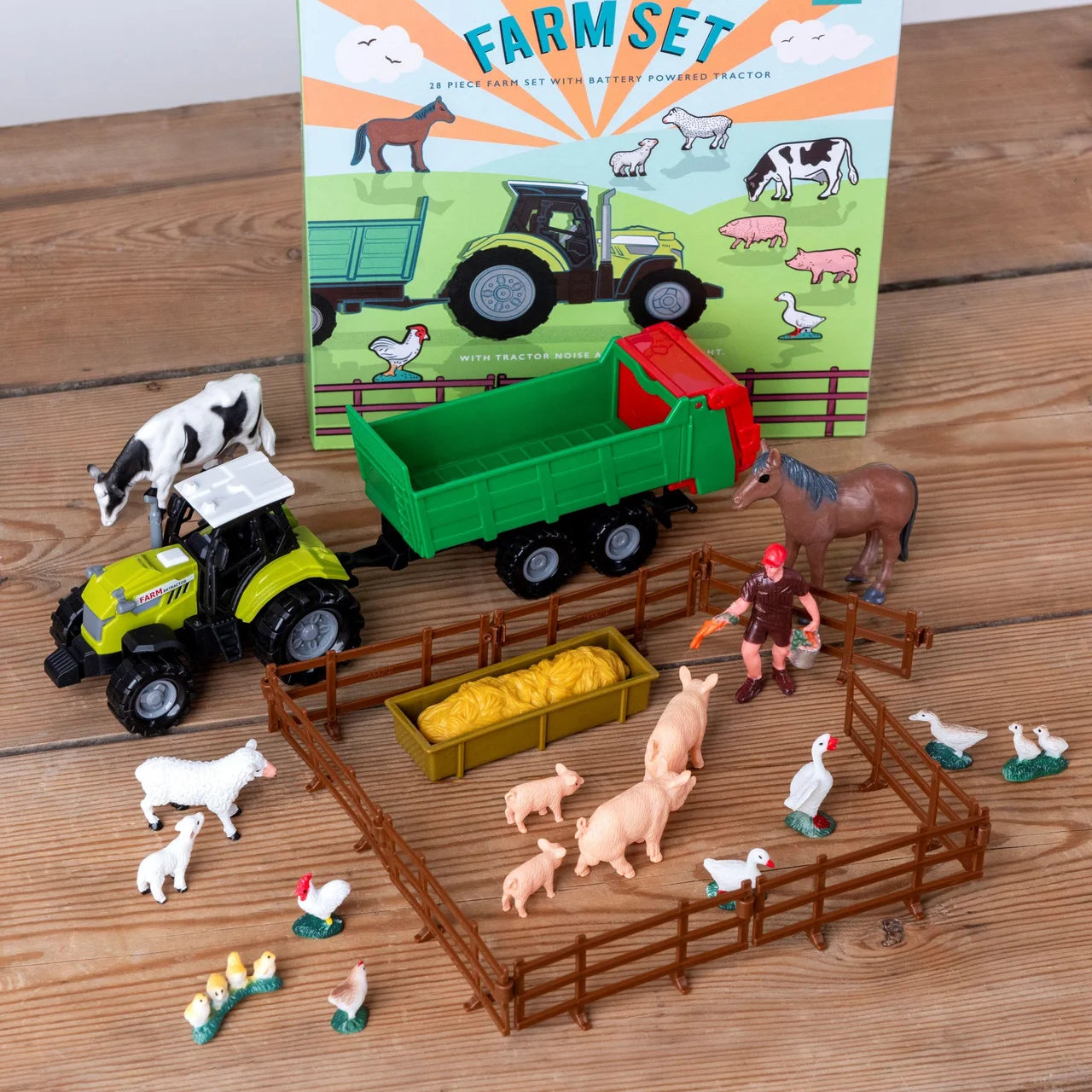 Rex London Farm Playset With Battery Tractor