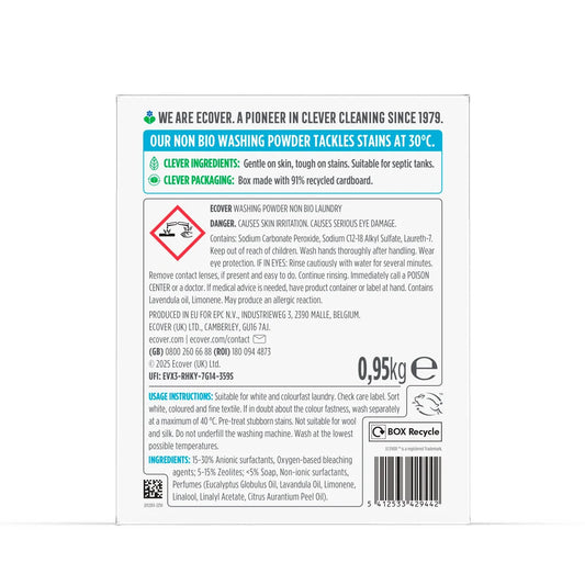 Ecover Concentrated Non Bio Laundry Powder 19 Washes 950g