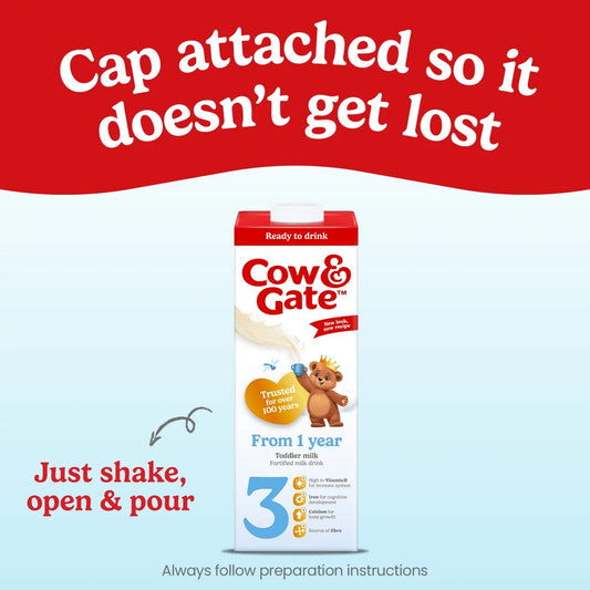 Cow & Gate 3 Toddler Milk Formula Liquid Ready to Feed 1-3 Years 200ml