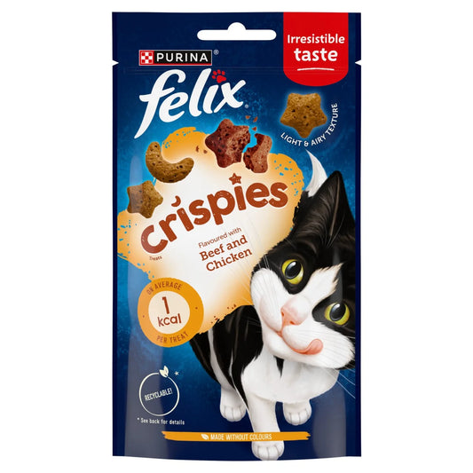 Felix Crispies Chicken & Beef Cat Treats 45g