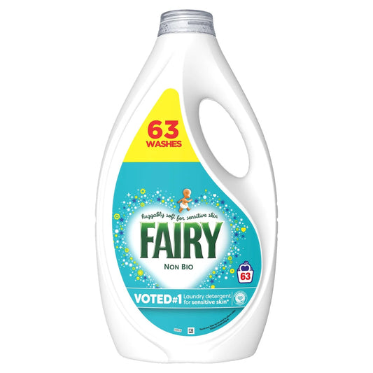 Fairy Non Bio Washing Liquid For Sensitive Skin 63 Washes 1.953L