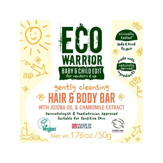 Eco Warrior Baby & Child Gently Cleansing Hair & Body Soap Bar 50g