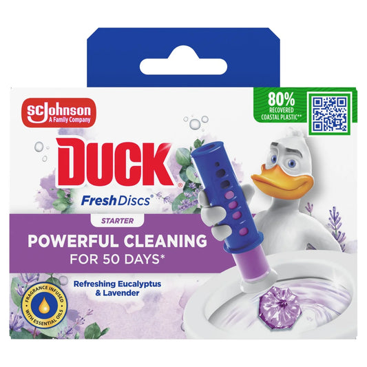 Duck Toilet Fresh Discs Holder Lavender & Eucalyptus 36ml