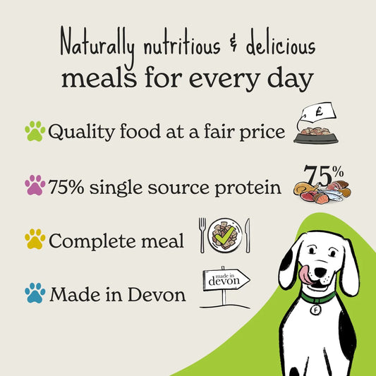 Forthglade Senior Natural Wet Dog Food Variety Pack Turkey & Lamb 7 yrs+ 12x395g