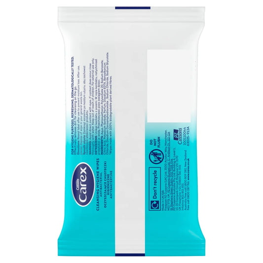 Carex Biodegradable Antibacterial Hand Wipes 15 per pack