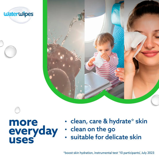 WaterWipes Hydrating Clean Baby Wipes 60 wipes
