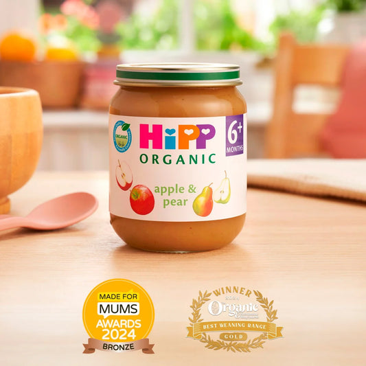 HiPP Organic Apple & Pear Baby Food Jar 6+ Months 125g