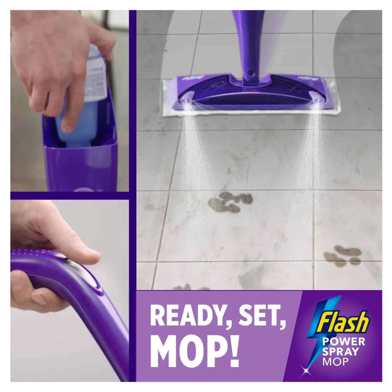 Flash Power Mop Multi-Surface Absorbing Pad Refills 16 per pack
